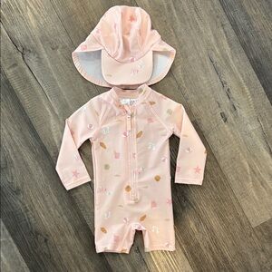 H&M Pink Kids Swim Set with Hat